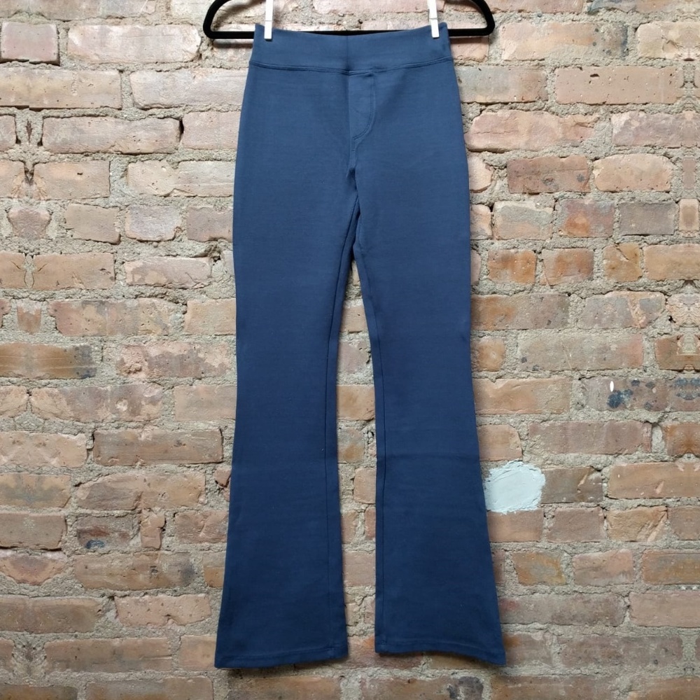 Dark Blue Flare Super Thick Fabric Leggings